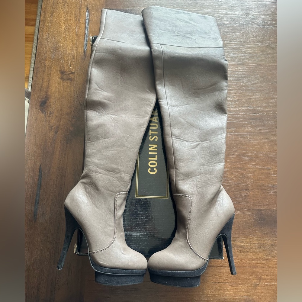 Colin Stuart knee-high platform heels